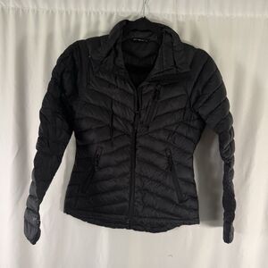 Bergans of Norway Down Puffer Jacket Women's XS Black Full Zip Pockets 700cuin
